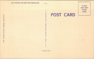 Vtg 1930s Washington Monument Washington DC Unused Linen Postcard