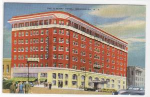 The O'Henry Hotel Greensboro North Carolina linen postcard