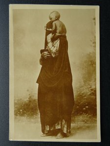 Africa Egypt Cairo EGYPTIAN WOMAN & HER CHILD Old RP Postcard by C.P.T.