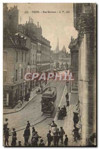 Postcard Old Tramway Dijon Rue Rameau