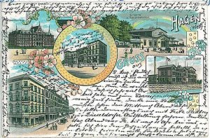 27954 - Ansichtskarten VINTAGE POSTCARD: GERMANY Deutschland -  Hagen 1902 GRUSS