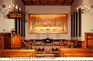 Tennessee Nashville The Upper Room Chapel The Last Supper Polychrome Woodcarving