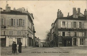 CPA auch place de la mairie and rue Gambetta (1169665)
							
							