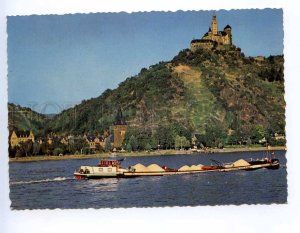 239262 GERMANY RHEIN Marksburg ship old postcard