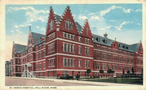 USA St. Anne's Hospital Fall River Massachusetts Vintage Postcard 07.30