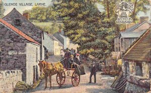 Glenoe Village Street Scene Larne Co Antrim Northern Ireland UK 1906 postcard