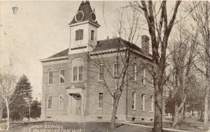 J13/ Bloomington Wisconsin Postcard c1910 High School Building 73