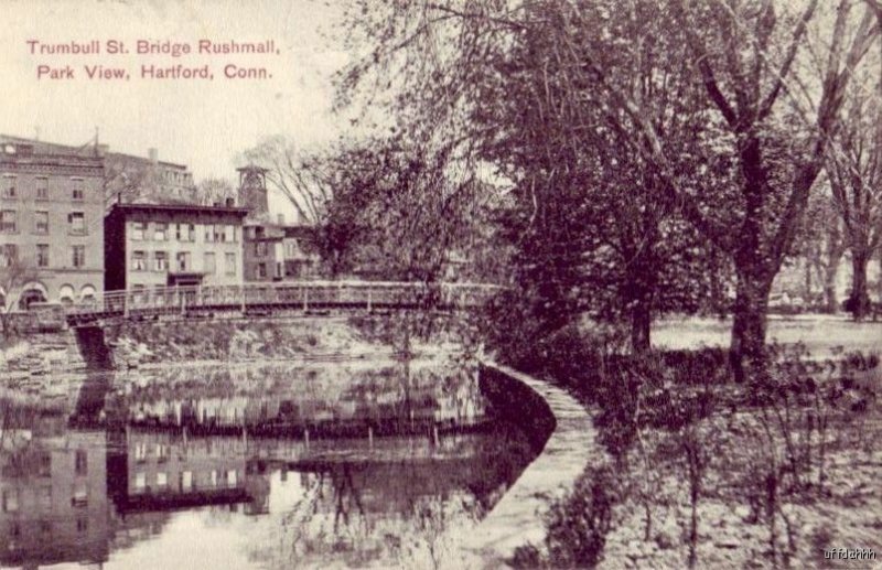 TRUMBULL ST BRIDGE PARK VIEW HARTFORD, CT 1909