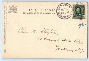 Mayaguez Puerto Rico Postcard Plaza and Cathedral 1905 Antique Tuck Art