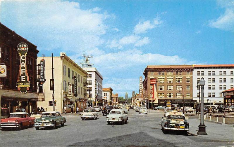 Capitol Avenue Cars Street Scene Cheyenne Wyoming 1960 postcard