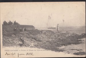 France Postcard - Saint-Nazaire - Pointe Et Phare De Ville-Es-Martin  A4731