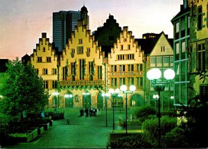 Germany Frankfurt am Main Roemer At Night 1996