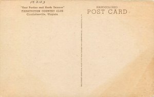 Postcard 1920s Virginia Charlottesville Farmington Country Club VA24-2673