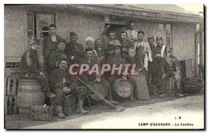 Old Postcard Army Camp & # 39Auvours Canteen