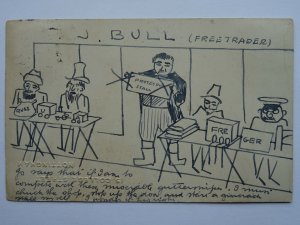 c1903 - 15 College St, Nottingham University Political Satire Hand Drawn PC (3)