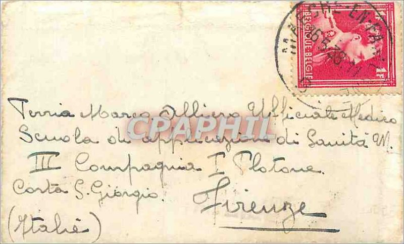 Letter Belgium 1938 Firenze