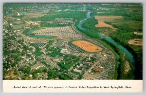 Aerial View Eastern States Exposition in West Springfield Mass Postcard B28 