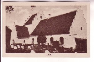 Church With Graveyard, Cemetary, Lyo, Denmark