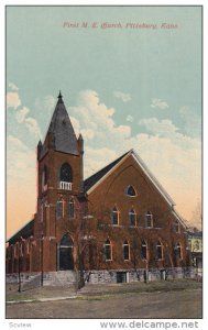 PITTSBURG, Kansas, 1900-1910's; First M. E. Church