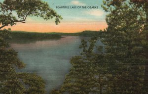 Vintage Postcard Beautiful Lake Of Ozarks Man-Made Lake By Construction Missouri
