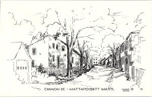Chrome ARTWORK CARD Mattapoisett - By New Bedford Massachusetts MA AH7996