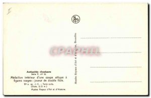 Postcard Old Medallion interior d & # 39A Attic cup