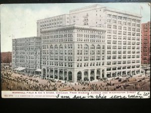 Vintage Postcard 1906 Marshall Field & Co., Wabash & Washington, Chicago (IL)