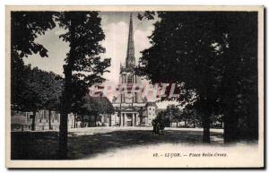 Old Postcard Lucon up beautiful cross