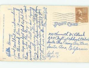 Linen Comic signed MAN HELPS WIFE DO THE DISHES AC6936