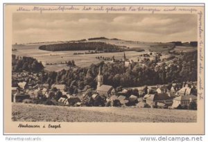 RP: Birds Eye View of Neuhausen i. Erzgeb, Saxony, Germany 1958