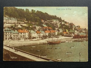 Cornwall EAST LOOE & PIER c1930s Postcard