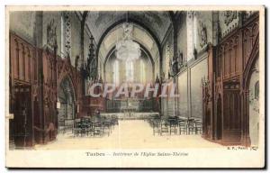 Old Postcard Tarbes Interior of I Church of St. Therese