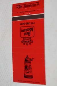 Der Rathskeller Shangri-La Best Western Stein PA 30 Strike Matchbook Cover