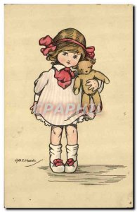 Old Postcard Fun Children Teddy Bear