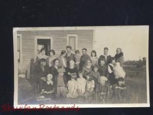 REAL PHOTO PHOTOGRAPH STETTLER ALBERTA CANADA MCCARTHY FAMILY RESIDENCE 1924