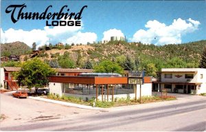 Durango, CO Colorado THUNDERBIRD LODGE Roadside Motel/Waterbeds VINTAGE Postcard