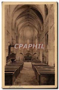 Postcard Ancient Church of Rampillon the nave (view towards the choir)