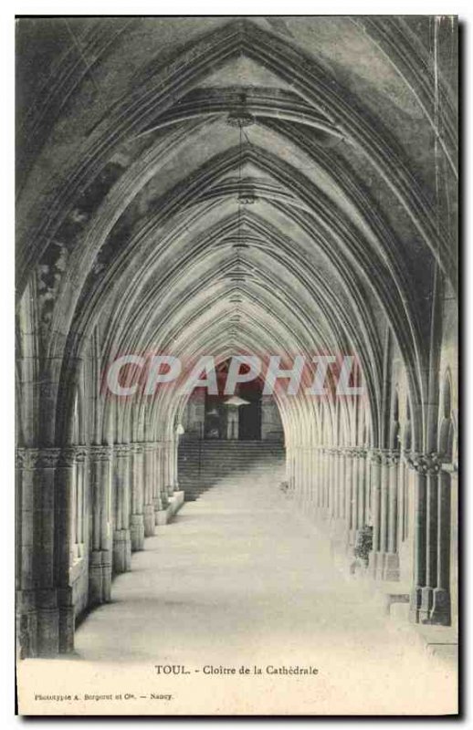 Old Postcard Toul Cloitre de la Cathedrale