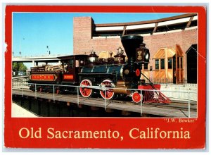 1992 State Historic Park The J. W. Bowker Train At Old Sacramento CA Postcard