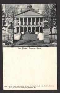 ME View of the State House AUGUSTA MAINE Postcard UDB