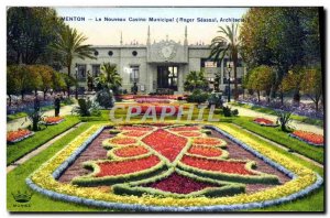 Old Postcard Menton New Casino Municipal