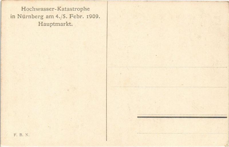 CPA AK Nürnberg Hauptmarkt  Hochwasser GERMANY (644643)