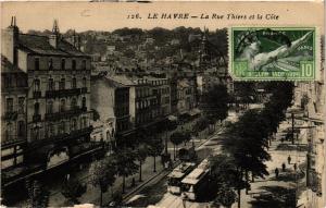 CPA Le HAVRE-La Rue Thiers et la Cote (347803)