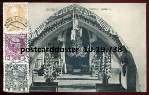 738 - AUSTRIA/ CZECHIA Sedlice 1910s Ossuary Interior