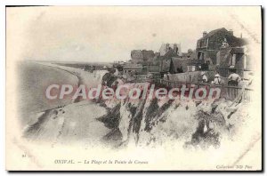 Old Postcard Onival The Beach and the Pointe de Cayeux