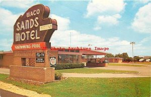 TX, Waco, Texas, Sands Motel, Dallas-Fort Worth Highway, Windy Drum Studio