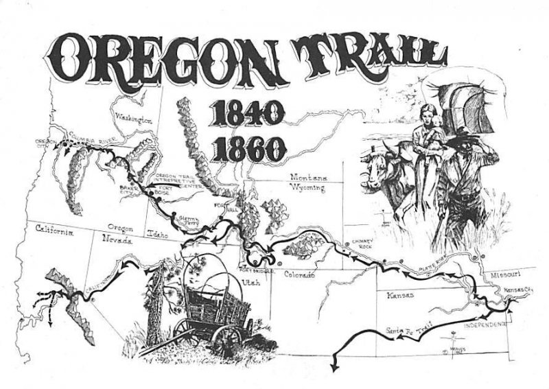 Oregon Trail Map Oregon Trail Map, Picture