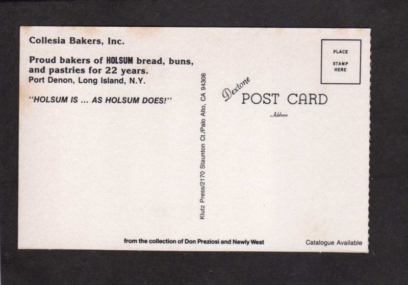 NY Collesia Bakers Holsum Bread Ad Advertising Port Denon Long Island New York