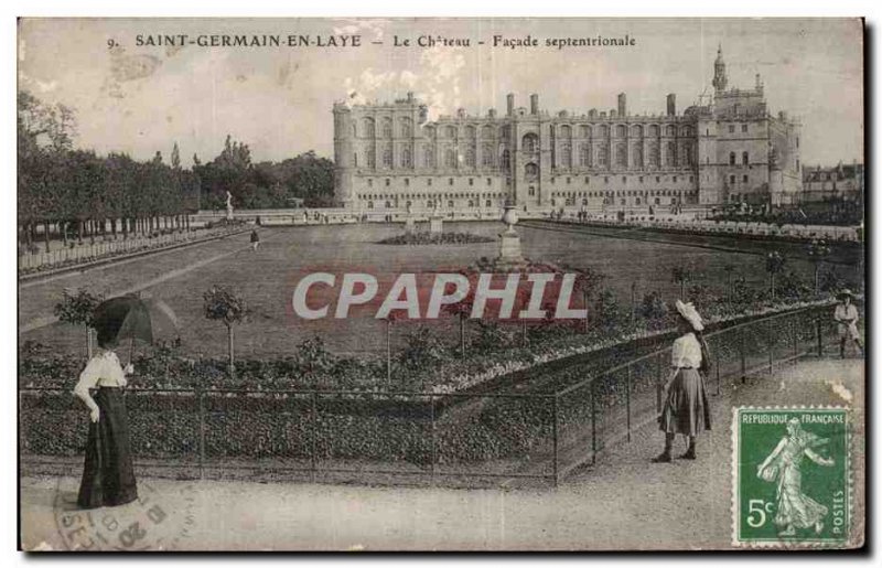 Old Postcard Saint Germain en Laye The Northern Facade castle