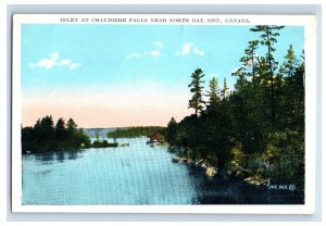 Vintage Chaudiere Falls Near North Bay Ont Canada Postcard P158E